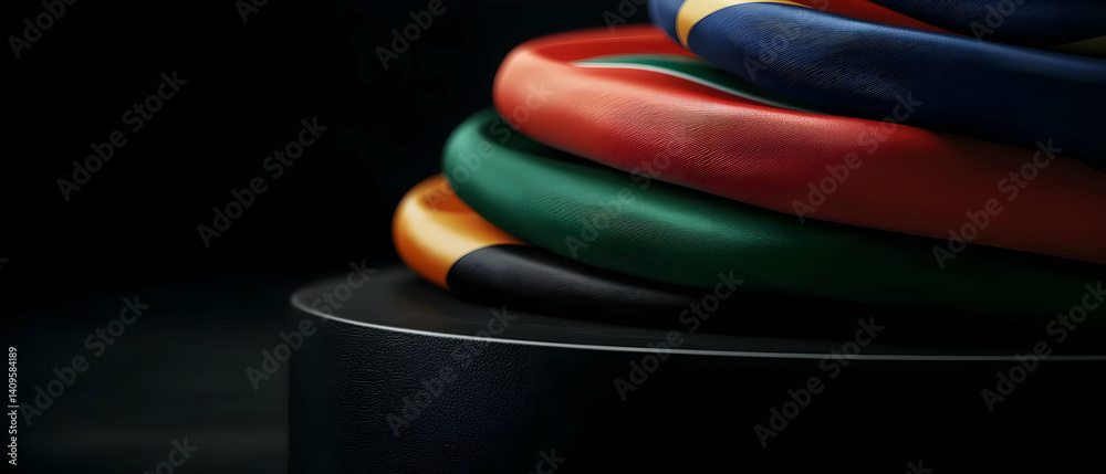 Obraz premium Colorful Stacked Rings