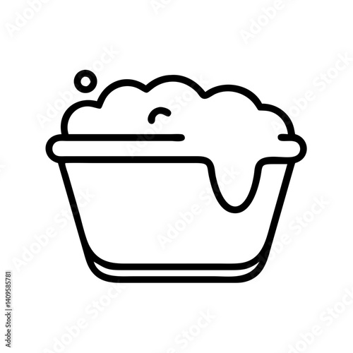 Bowl with Foam for Baking or Cooking  