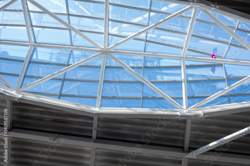 Wallpaper Mural Metal and glass big roof construction Torontodigital.ca