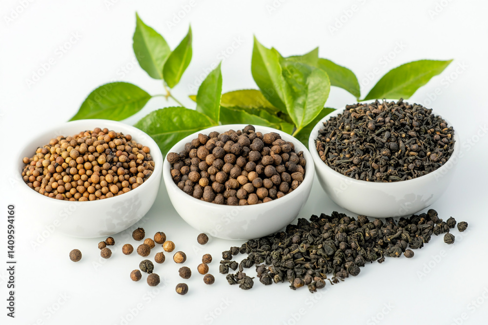 Aromatic spices and tea leaves a calming blend of flavors and scents Aromatic spices and tea leaves a calming blend of flavors and scents