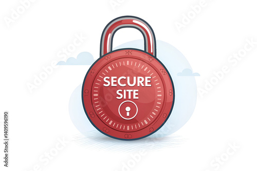 Secure access  vector icon symbol of quality guarantee.