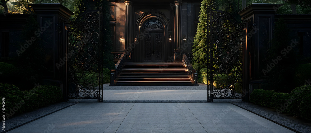 Fototapeta premium Grand Estate Entrance