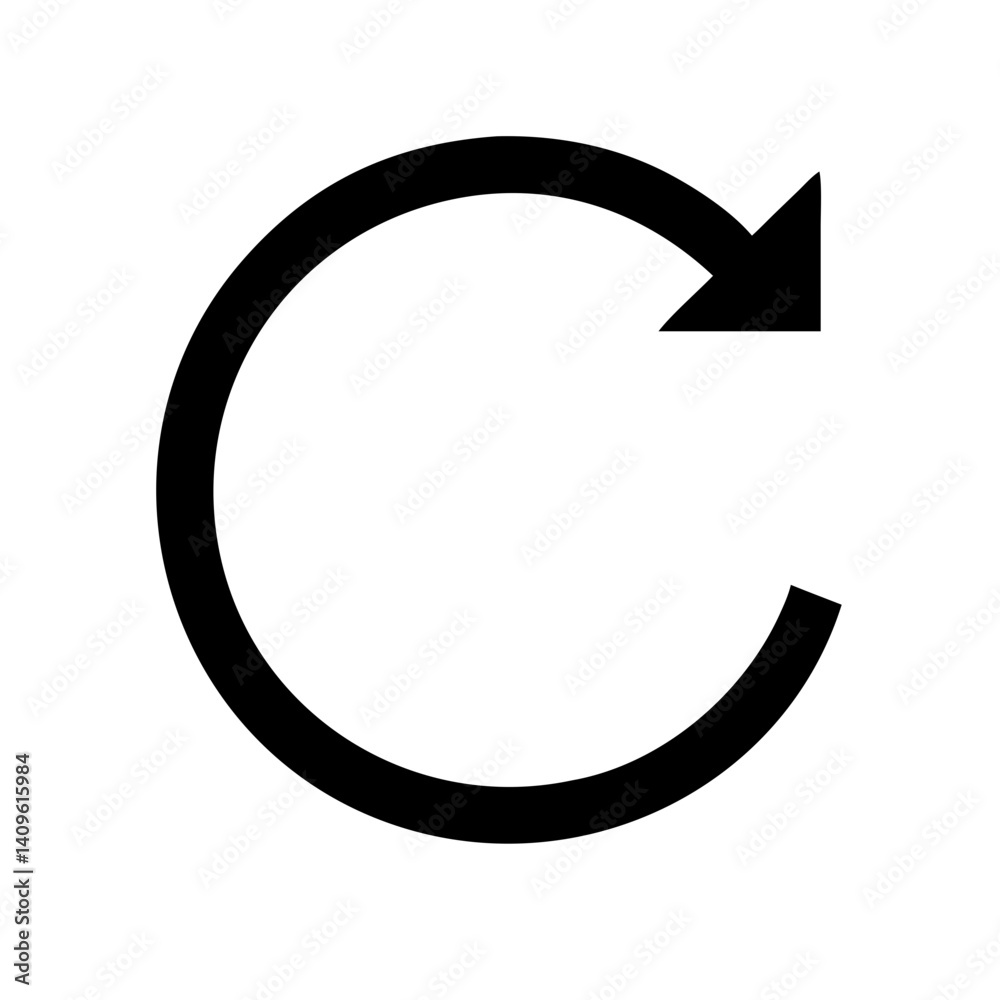 Redo Icon Vector Illustration Redo Icon Vector Illustration