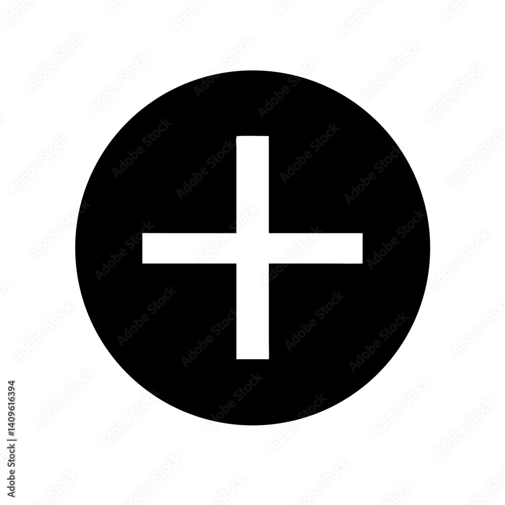 Fototapeta premium Plus Icon Vector Illustration