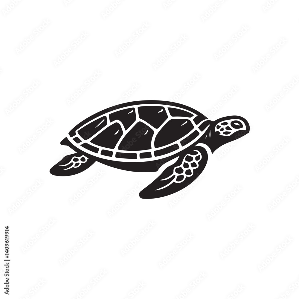 Obraz premium sea turtle vector illustration