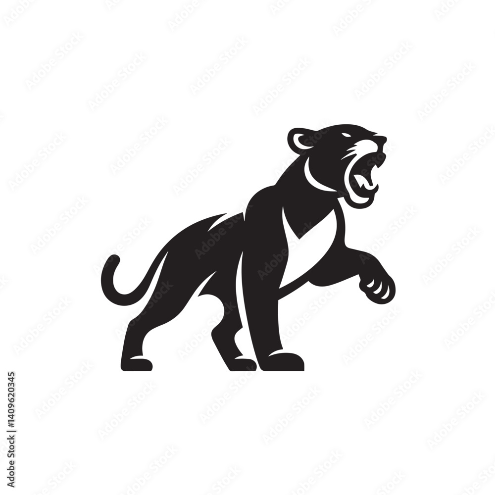 Fototapeta premium vector illustration of a panther
