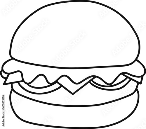 Vector of burger