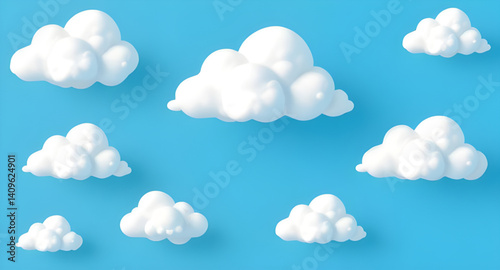set of clouds 