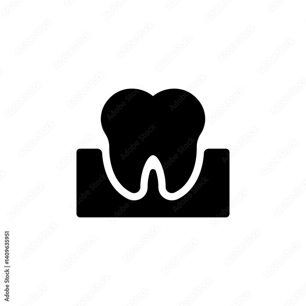 Tooth or teeth icon. Perfect for dental clinics, hygiene products, or healthcare related design Tooth or teeth icon. Perfect for dental clinics, hygiene products, or healthcare related design