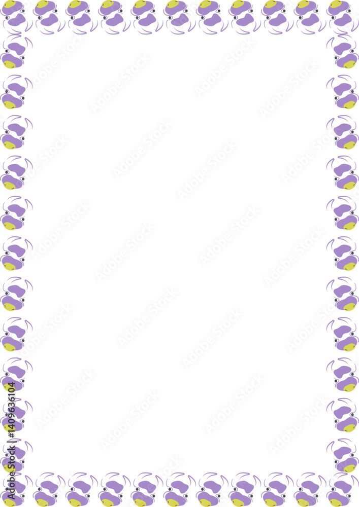 Childish cow head frame. Domestic animal template. Frame with empty space for your text Childish cow head frame. Domestic animal template. Frame with empty space for your text