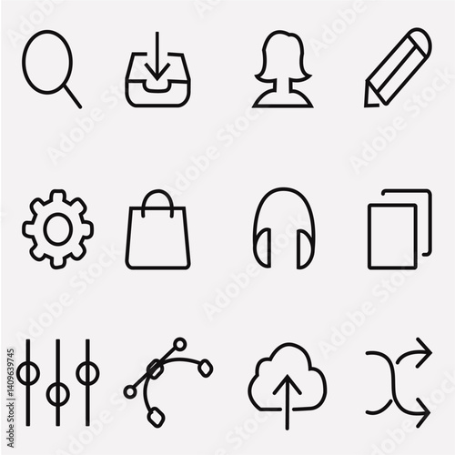 set of vector icons, Group of icons 