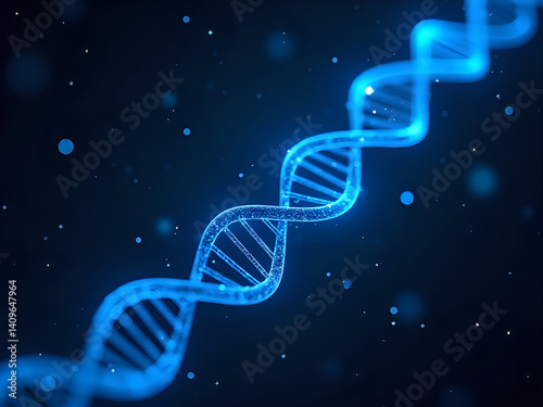 blue dna helix