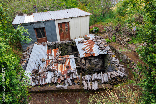 Old bread oven in Camacha mountainous town in municipality of Santa Cruz, Madeira Island, Portugal