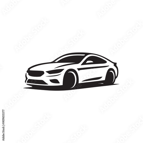black sports car