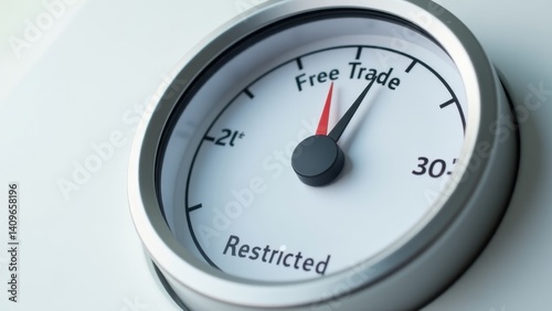 Free Trade Versus Restricted Trade Meter photo