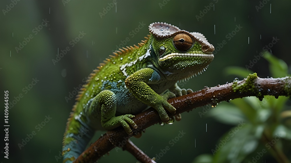 Obraz premium chameleon on a branch