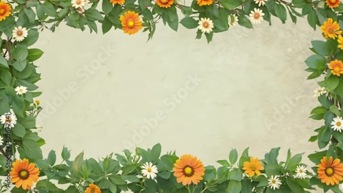 flower decoration with copy space
