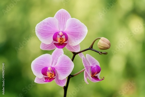Phalaenopsis Orchid Blooming in Garden