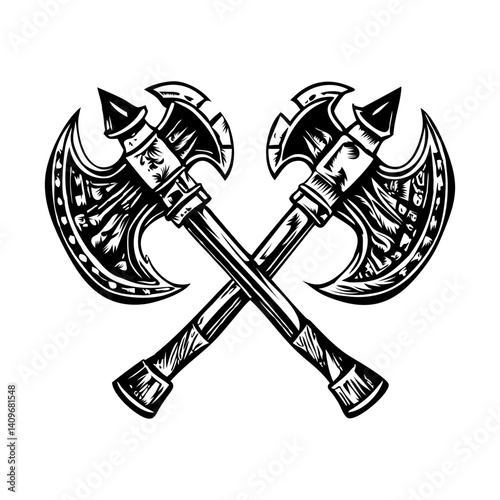 Viking Mythology Vintage Illustrations