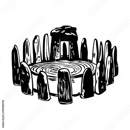 Vintage Style Viking Culture Illustrations