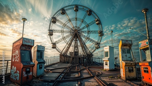 ferris wheel in the city