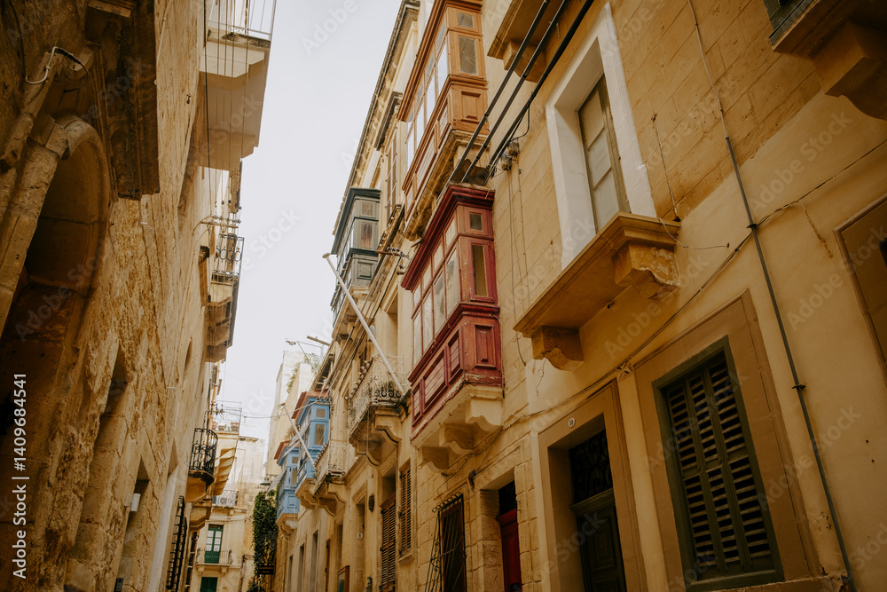 Obraz premium Valetta historical city and fortress in Malta