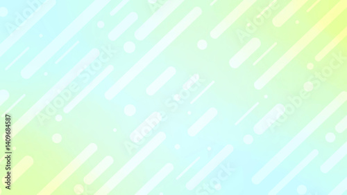 幾何学　背景　素材　ポップ　おしゃれ　ストライプ　斜め　抽象的　さわやか　新緑　キラキラ　16:9