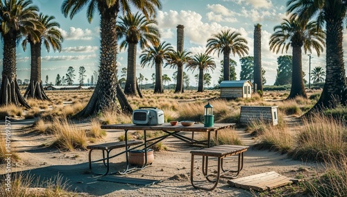 palm trees on the beach