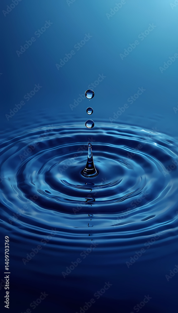 Macro Shot of a Clear Blue Water Drop Creating Ripples and Splashing on Surface – Abstract Nature Background with Reflections, Bubbles, and Droplets in Motion
Macro Shot of a Clear Blue Water Drop Creating Ripples and Splashing on Surface – Abstract Nature Background with Reflections, Bubbles, and Droplets in Motion