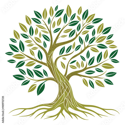  natural vector tree logo illustration nature tree