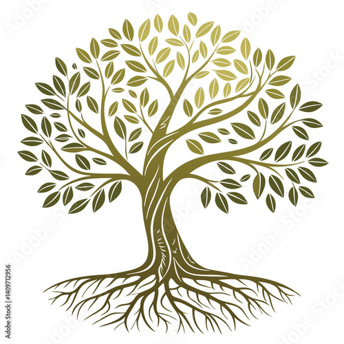  natural vector tree logo illustration nature tree