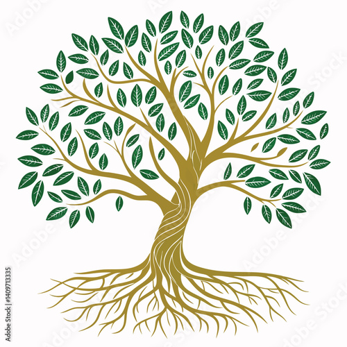  natural vector tree logo illustration nature tree
