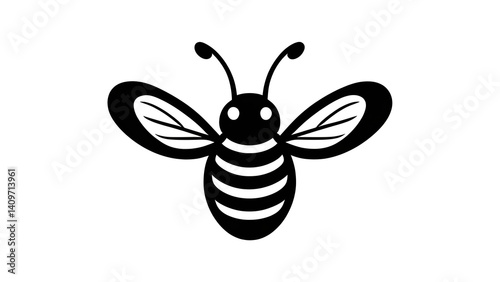 vector illustration of a bee