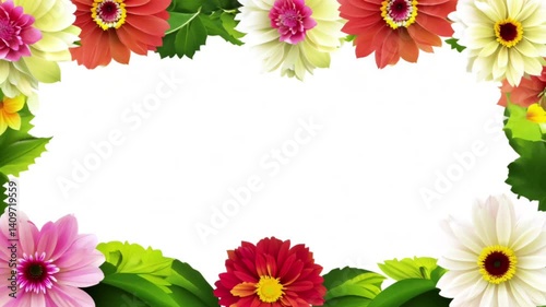 flower decoration with copy space