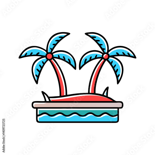 Beach island – vacation and tropical travel  