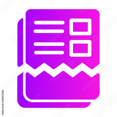 file broken Gradient icon