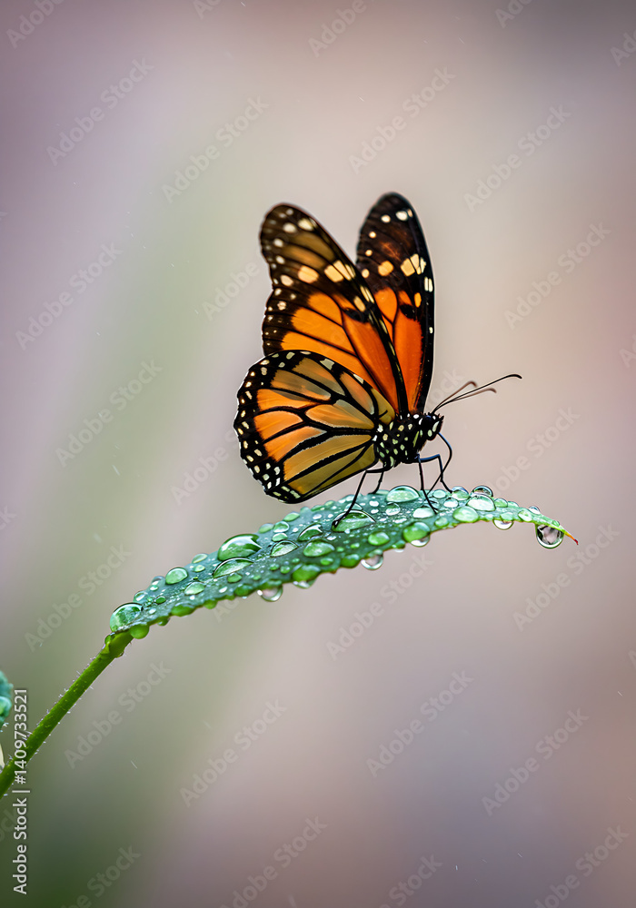 Obraz premium butterfly on a flower,butterfly on the water, butterfly on leaf, butterfly in water, butterfly on a leaf water drops , butterfly on a flower