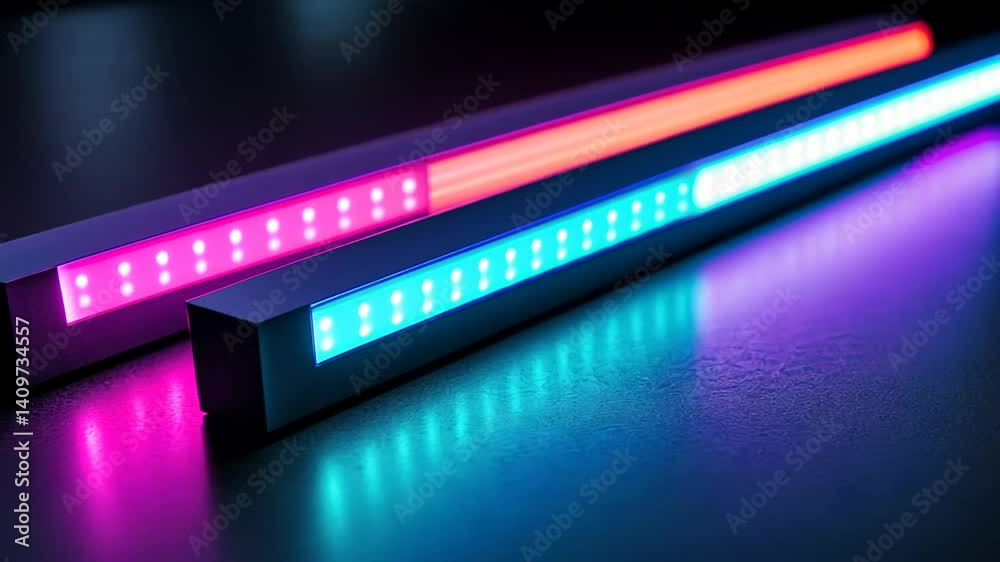 Neon LED Light Bars: Futuristic RGB Illumination Neon LED Light Bars: Futuristic RGB Illumination