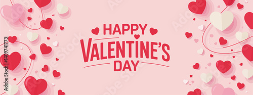 Valentine's Day Colorful Hearts in Love