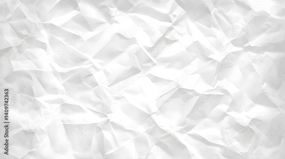 Obraz premium White Crumpled Paper Texture Background Image