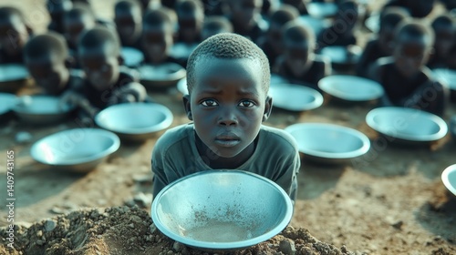 Poor African Children in Need: Global Awareness and Humanity in Focus for Charitable Campaigns.
