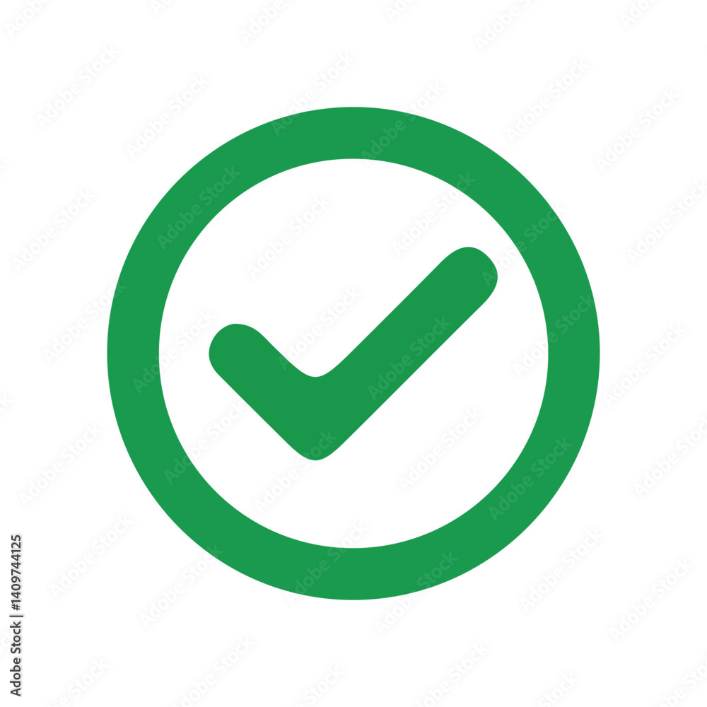 Accept checkmark icons green tick box, Vector illustration Eps 10 Accept checkmark icons green tick box, Vector illustration Eps 10