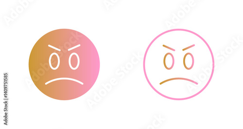 Angry Face Icon Design