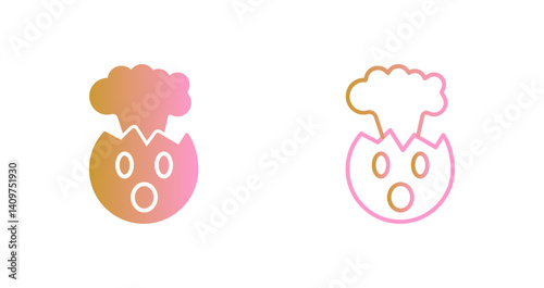 Exploding Head Icon Design