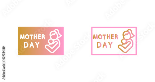 Mother's Day Banner Icon Design