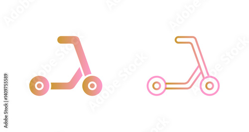 Kick Scooter Icon Design