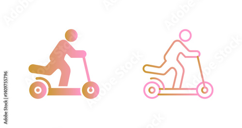 Kick Scooter Icon Design