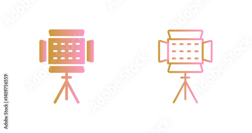 Photography Lighting Icon Design