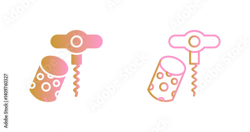Wine Cork Icon Design