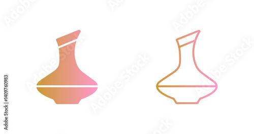 Wine Decanter Icon Design